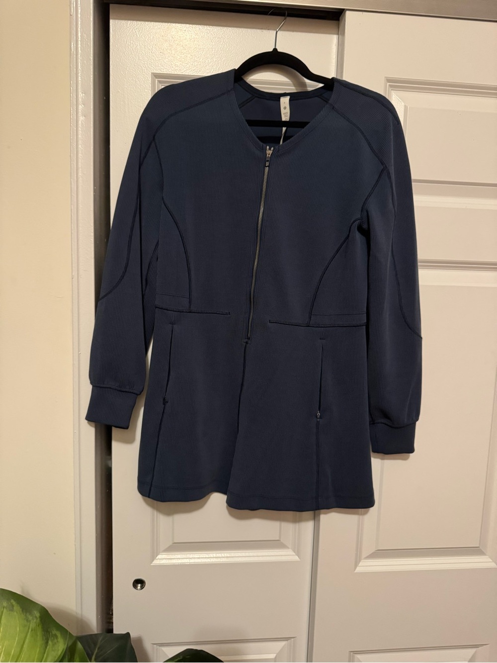 lululemon athletica Navy Zip-Front Jumpsuit